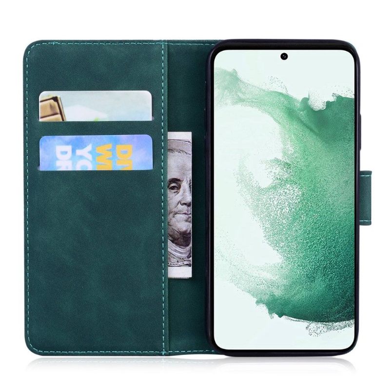 Folio-hoesje voor Samsung Galaxy M33 5G Tijger Met Reliëf