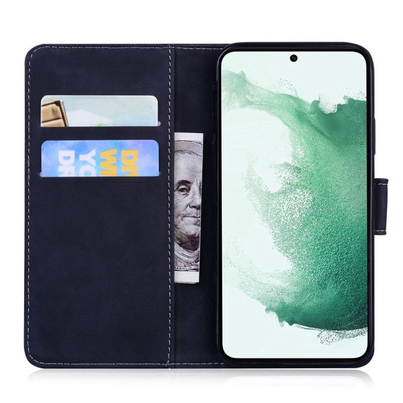Folio-hoesje voor Samsung Galaxy M33 5G Tijger Met Reliëf
