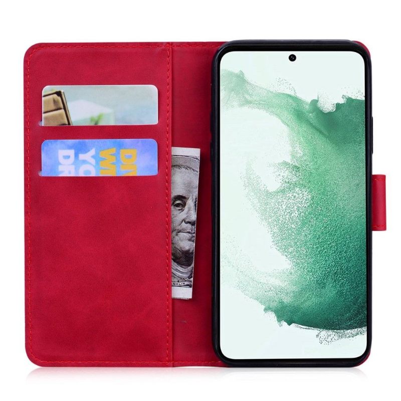 Folio-hoesje voor Samsung Galaxy M33 5G Tijger Met Reliëf
