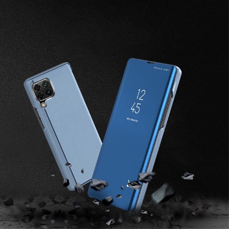 Hoesje voor Samsung Galaxy M33 5G Anti-fall Folio-hoesje Spiegeleffect