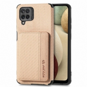 Hoesje voor Samsung Galaxy M33 5G Anti-fall Ondersteuningsfunctie Voor Kaarthouder Van Koolstofvezel
