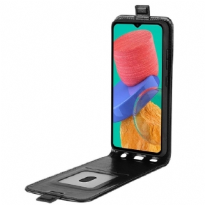 Leren Hoesje voor Samsung Galaxy M33 5G Bescherming Folio-hoesje Verticaal Kunstleer