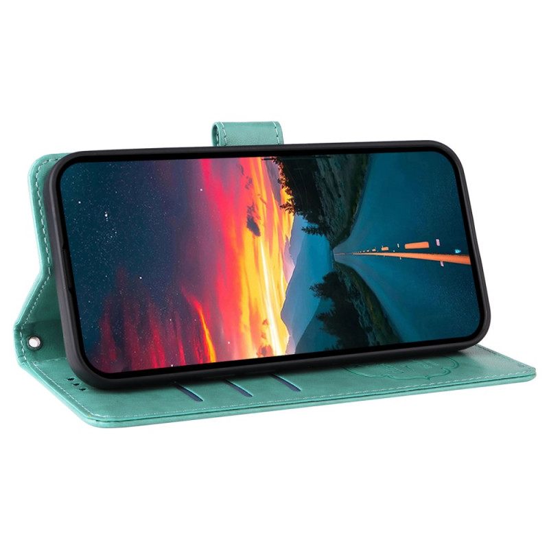 Bescherming Hoesje Vivo V50 5g Bloemen- En Vlinderpatroon