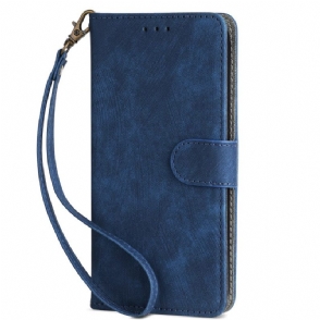 Flip Case Leren Vivo V50 5g Rfid-bescherming En Riem