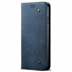 Folio-hoesje Vivo V50 5g Denimstof