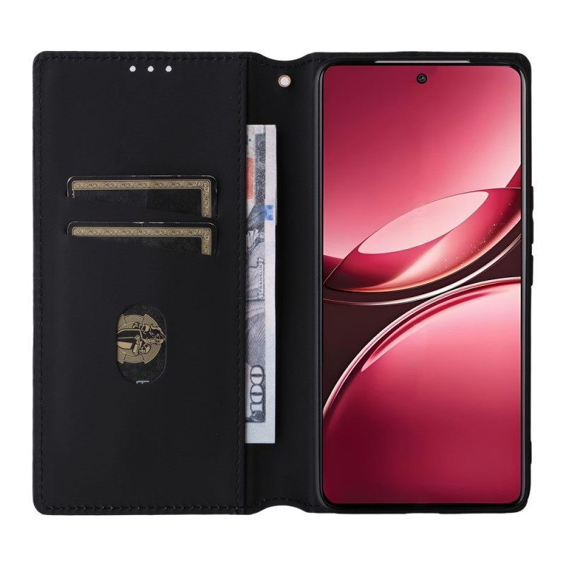 Folio-hoesje Vivo V50 5g Met Geprint Diamantpatroon Bescherming Hoesje