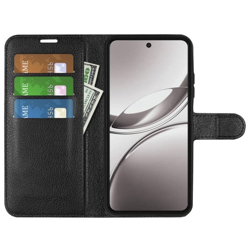 Folio-hoesje Vivo V50 5g Telefoonhoesje Lychee Kunstleer