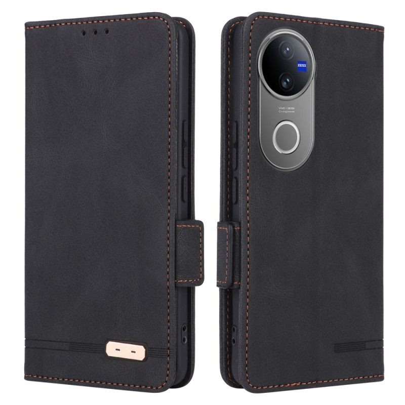 Folio-hoesje Vivo V50 5g Telefoonhoesje Metalen Decoratie