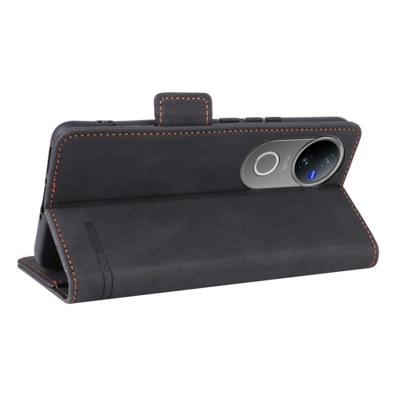 Folio-hoesje Vivo V50 5g Telefoonhoesje Metalen Decoratie