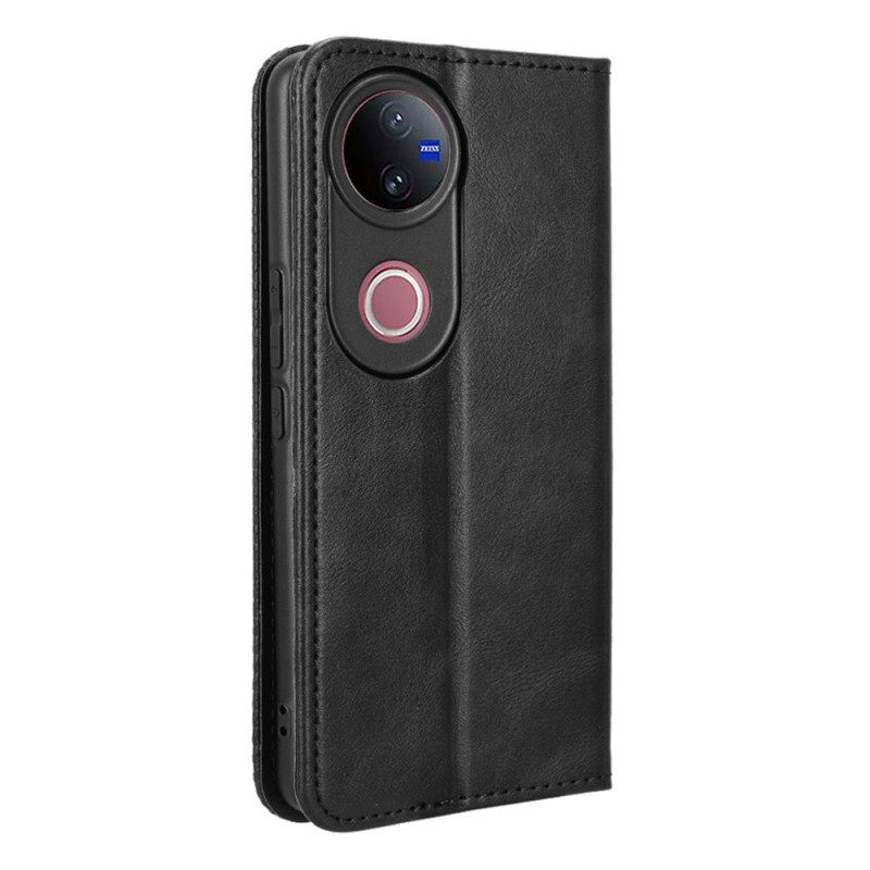 Folio-hoesje Vivo V50 5g Telefoonhoesje Vintage Fries