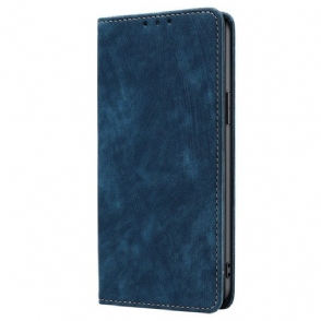 Folio-hoesje Vivo V50 5g Telefoonhoesje Vintage Suède-effect