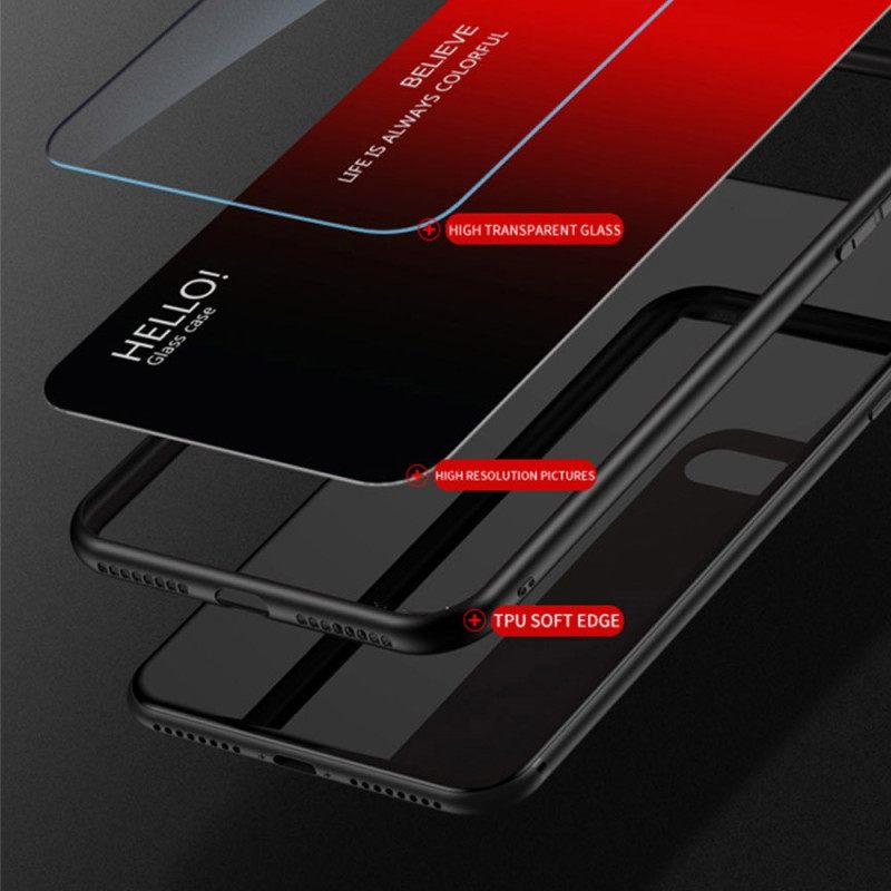 Hoesje Vivo V50 5g Gehard Glas Hello