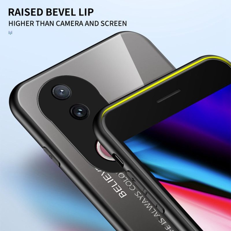 Hoesje Vivo V50 5g Gehard Glas Hello