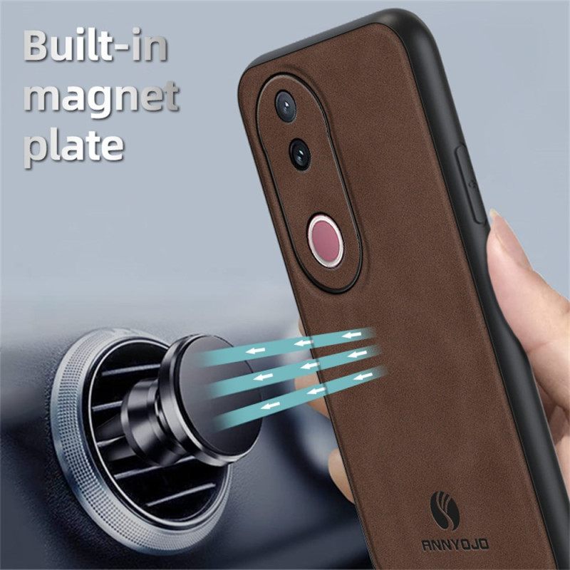 Hoesje Vivo V50 5g Leer Stijl