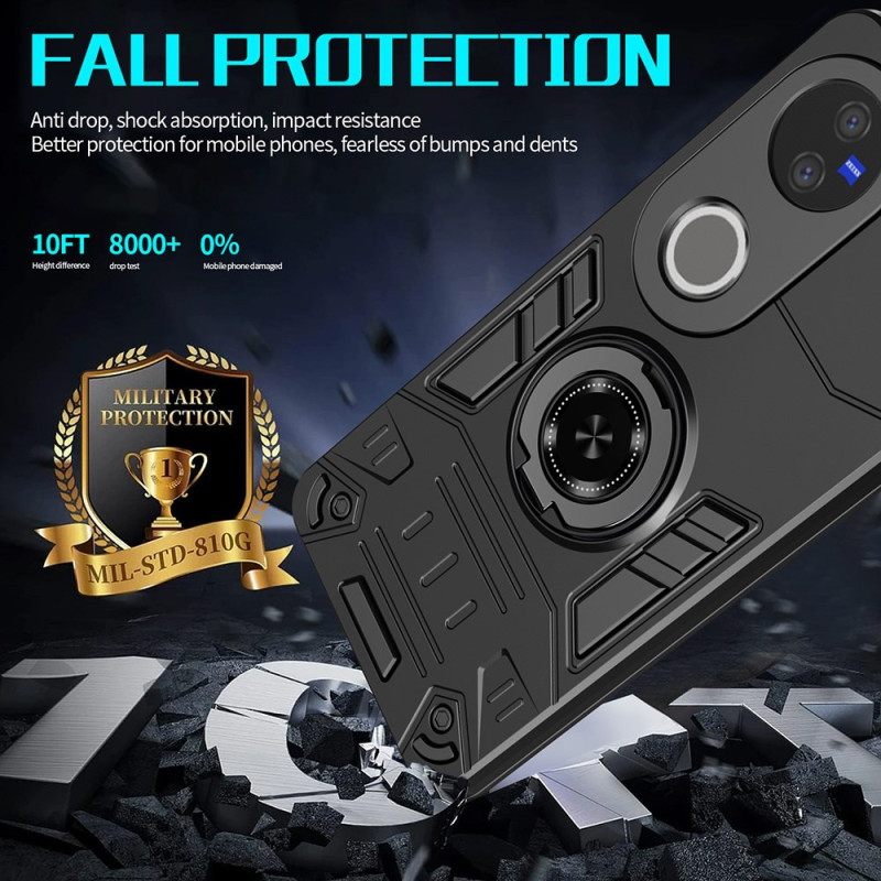 Hoesje Vivo V50 5g Stevige Ringhouder