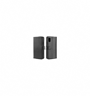 Folio-hoesje voor iPhone XS Max Premium Leder - Zwart