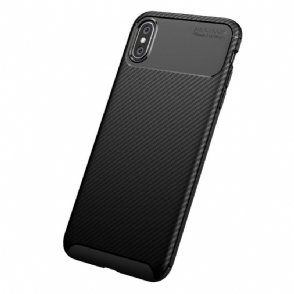 Hoesje voor iPhone XS Max Koolstofvezelstijl