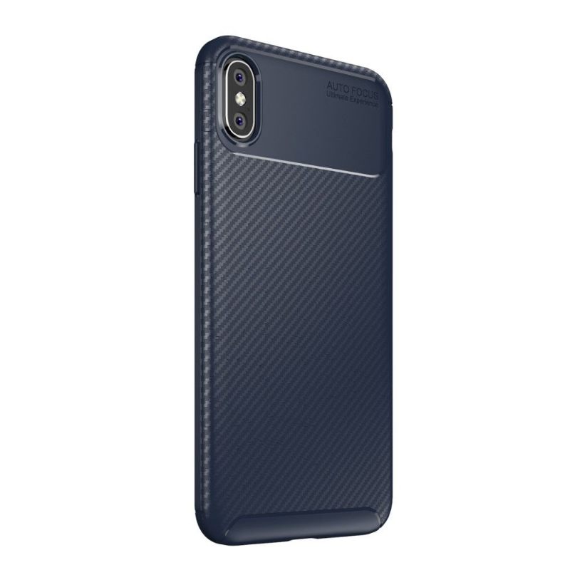 Hoesje voor iPhone XS Max Koolstofvezelstijl