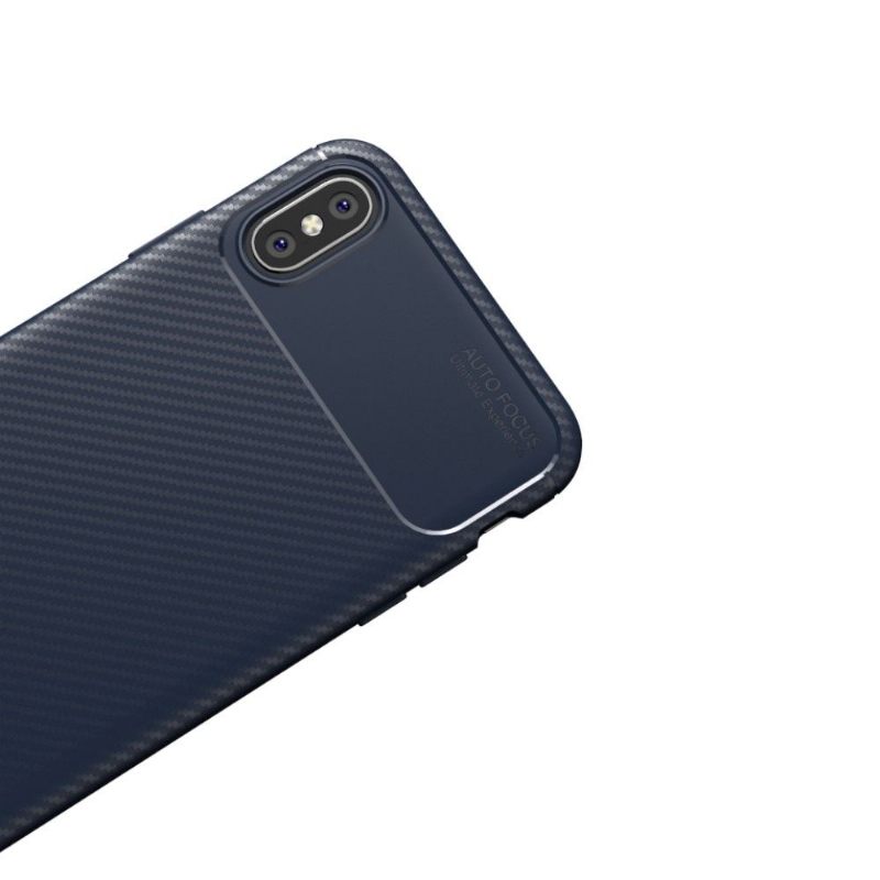 Hoesje voor iPhone XS Max Koolstofvezelstijl