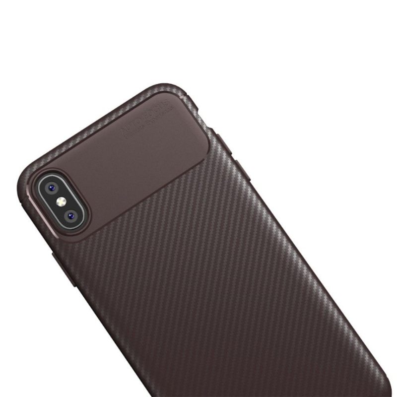 Hoesje voor iPhone XS Max Koolstofvezelstijl