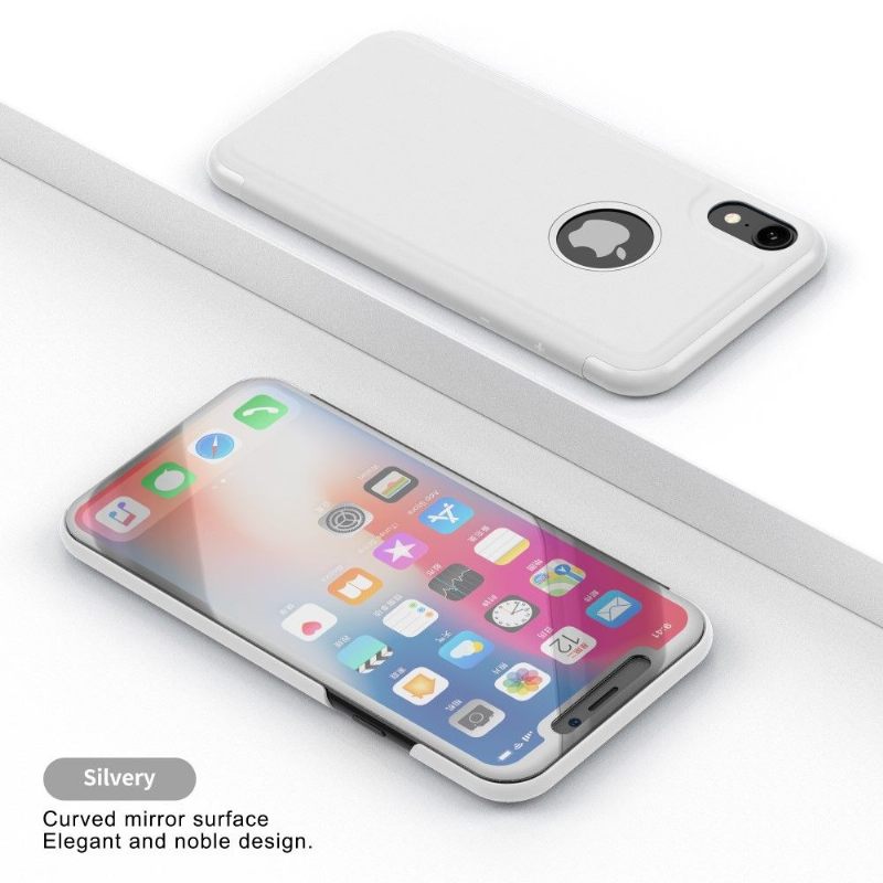 Telefoonhoesje voor iPhone XS Max Bescherming Folio-hoesje Spiegeleffect