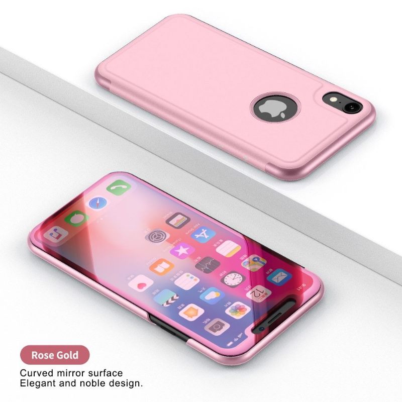 Telefoonhoesje voor iPhone XS Max Bescherming Folio-hoesje Spiegeleffect