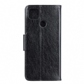 Folio-hoesje voor Google Pixel 5 Verouderde Lederen Stijl