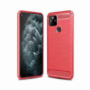 Hoesje voor Google Pixel 5 Flexibel Geborsteld Effect