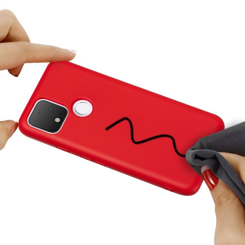 Hoesje voor Google Pixel 5 Puro Vloeibare Siliconen