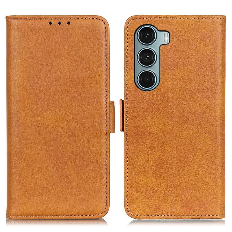 Cover voor Motorola Moto G200 5G Anti-fall Portemonnee Leren Mat Kunstleer