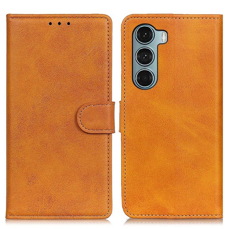 Folio-hoesje voor Motorola Moto G200 5G Anti-fall Marius Mat Leereffect