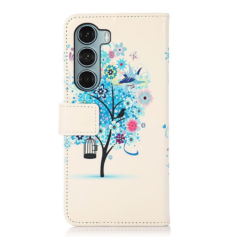 Folio-hoesje voor Motorola Moto G200 5G Blauwe Boom