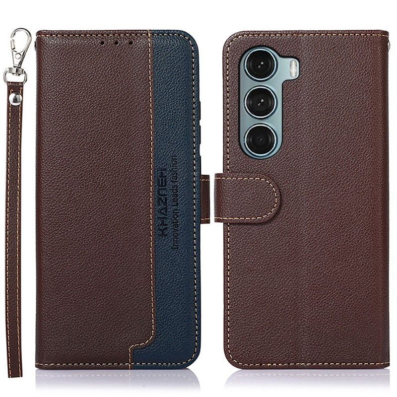 Folio-hoesje voor Motorola Moto G200 5G Khazneh Blootgestelde Naden