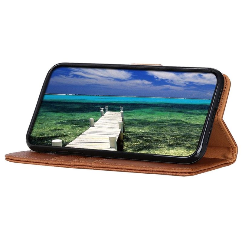 Folio-hoesje voor Motorola Moto G200 5G Khazneh Kunstleer Kaarthouder