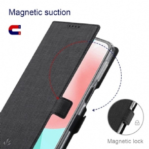 Folio-hoesje voor Motorola Moto G200 5G Ondersteuningsfunctie Voor Bretels
