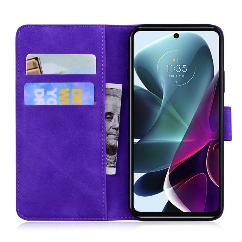 Folio-hoesje voor Motorola Moto G200 5G Roman Soft Touch