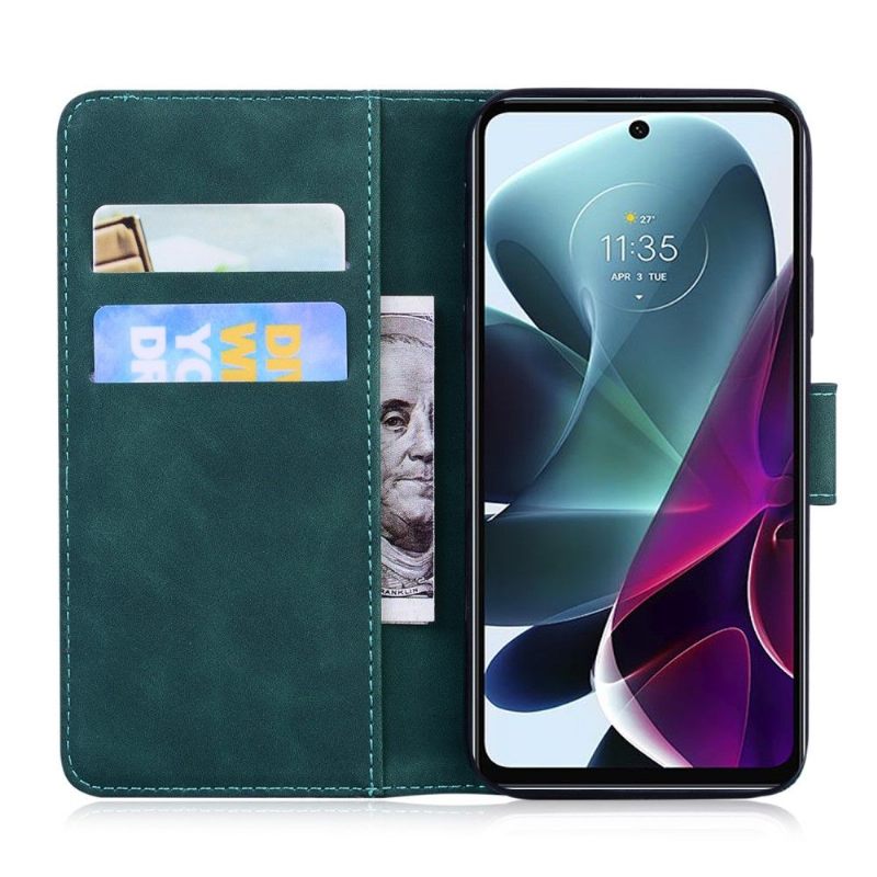 Folio-hoesje voor Motorola Moto G200 5G Roman Soft Touch