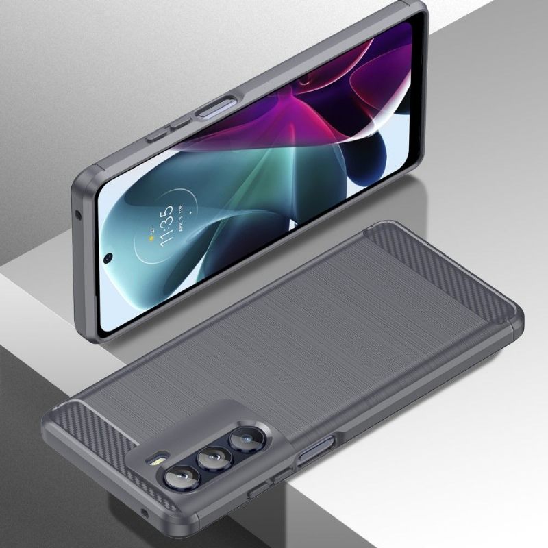 Hoesje voor Motorola Moto G200 5G Flexibel Geborsteld Effect
