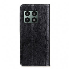 Cover voor OnePlus 10 Pro Anti-fall Folio-hoesje Kunstleer Sylvester Folio