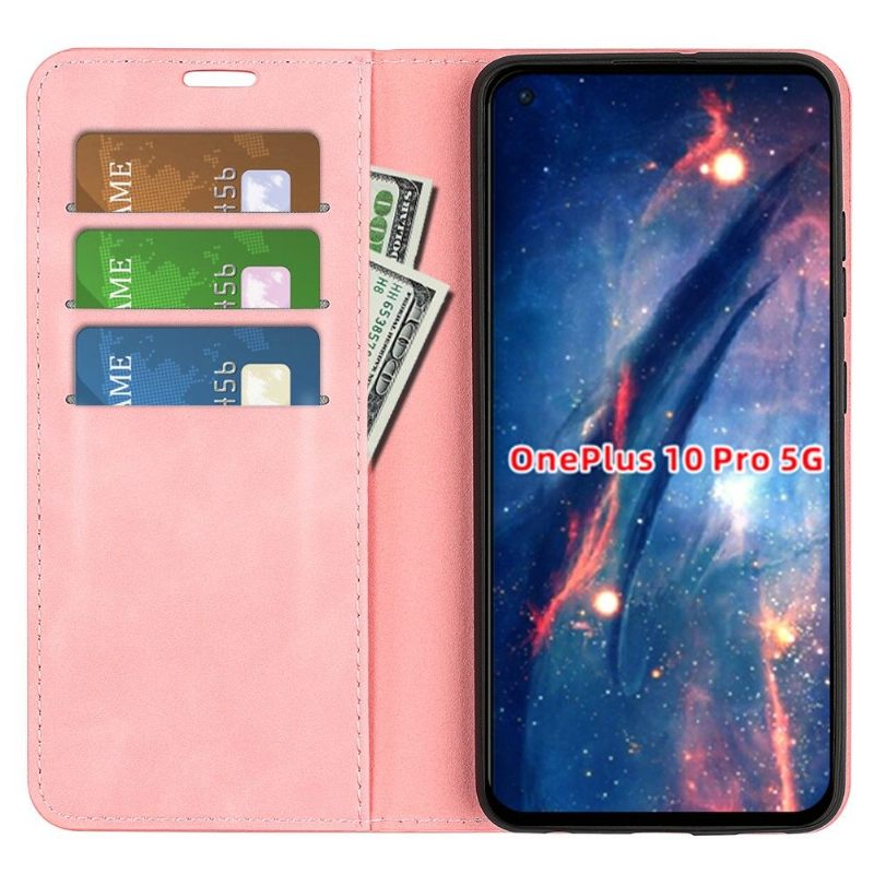 Cover voor OnePlus 10 Pro Anti-fall Kunstleer Functie Stand