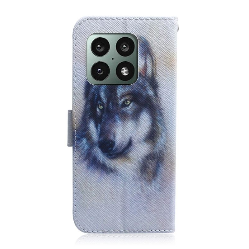 Cover voor OnePlus 10 Pro Ondersteuningsfunctie Voor Wolfpatroon