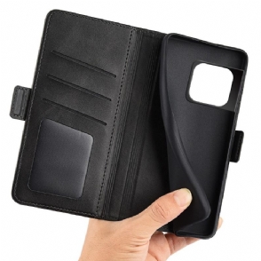 Cover voor OnePlus 10 Pro Portemonnee Leren Mat Kunstleer