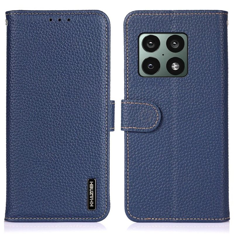 Flip Case voor OnePlus 10 Pro Khazneh Generfd Leer