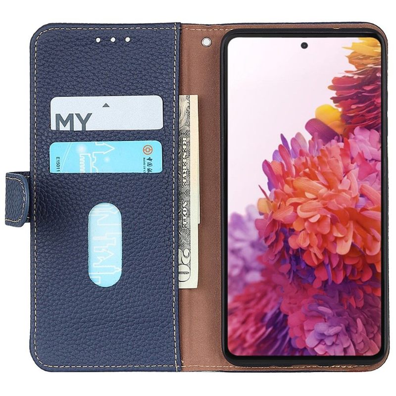 Flip Case voor OnePlus 10 Pro Khazneh Generfd Leer