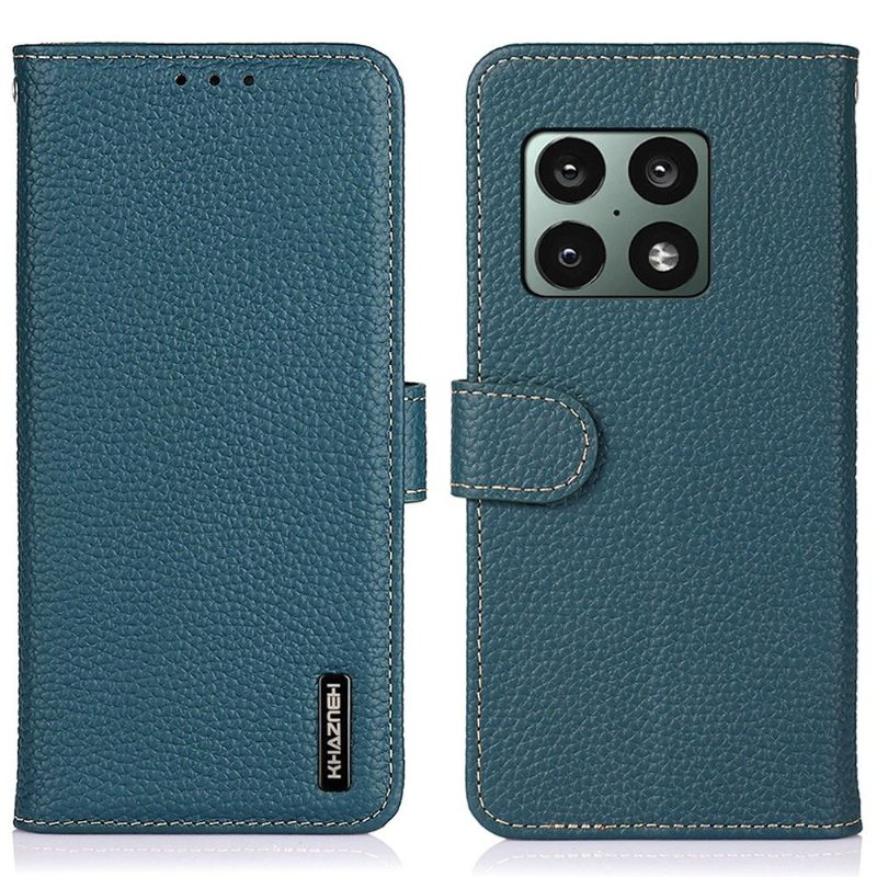 Flip Case voor OnePlus 10 Pro Khazneh Generfd Leer