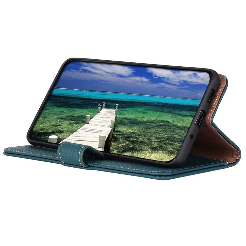 Flip Case voor OnePlus 10 Pro Khazneh Generfd Leer
