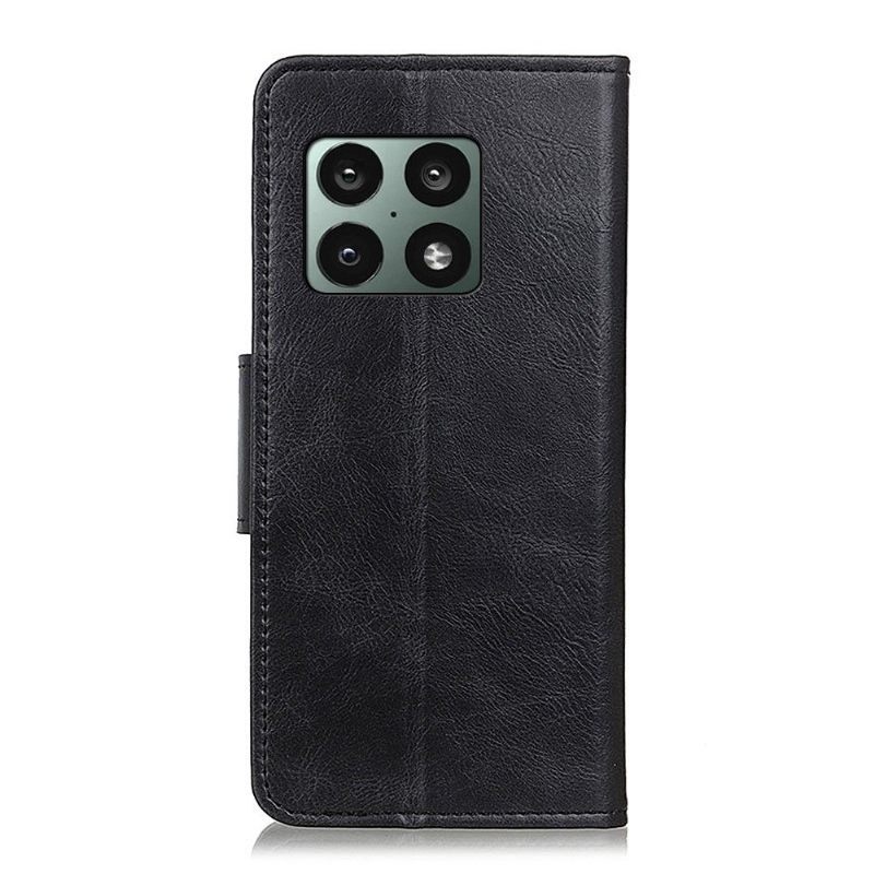 Folio-hoesje voor OnePlus 10 Pro Anti-fall Faux Leather Folio Stand Functie