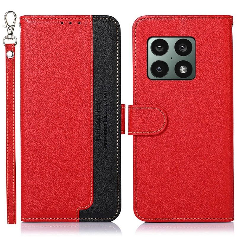 Folio-hoesje voor OnePlus 10 Pro Khazneh Blootgestelde Naden