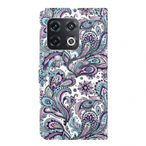Folio-hoesje voor OnePlus 10 Pro Paisley Bloem