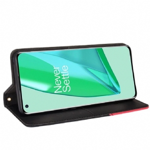 Folio-hoesje voor OnePlus 10 Pro Retro Kunstleer